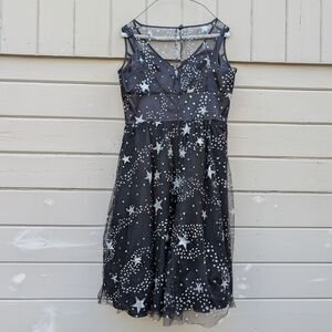Hell Bunny Cosmic Love Starry Tulle Dress